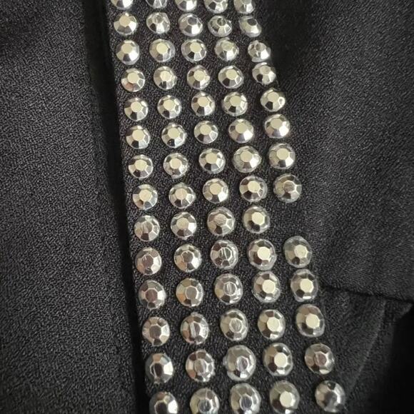 Michael Kors Black Embellished V Neck Sleeveless Top, XS - Picture 6 of 6